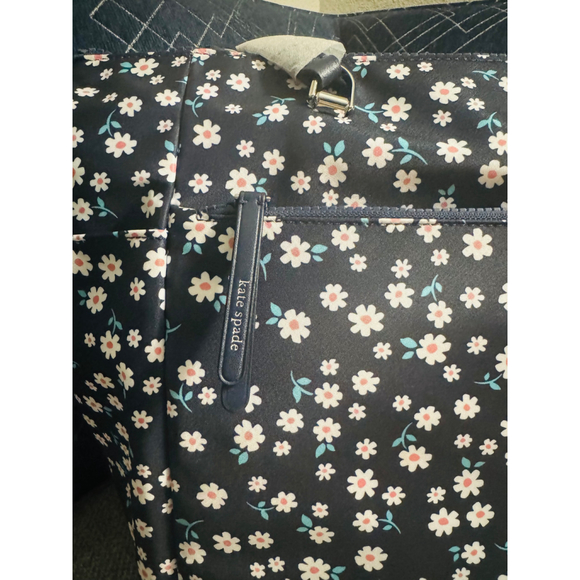 Kate Spade Jae Baby Bag / Diaper Tote – Navy Floral Print | NWT - Picture 4 of 11